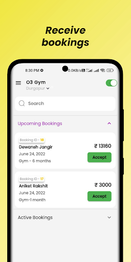 Android application VYAM Partner screenshort