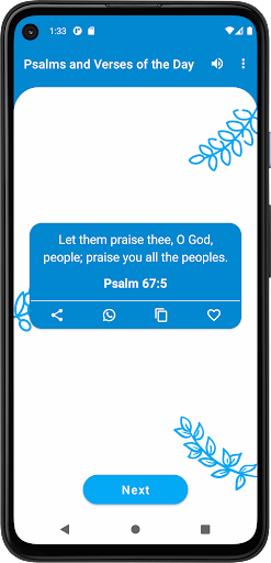 Android application Psalm and Versicles of the Day screenshort