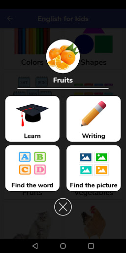 Learn English For Kids Screen 2