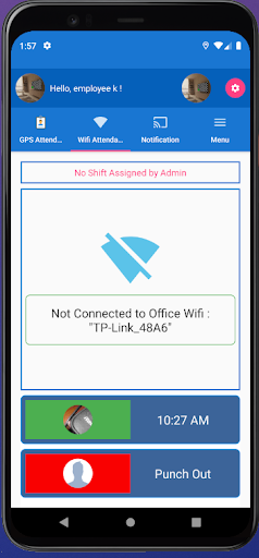 Attendance Master App-GPS+Wifi Screen 2