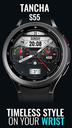 Android application Tancha S55 Hybrid Watch Face screenshort