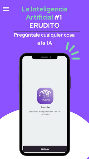 Android application Erudito IA Chat con Gpt screenshort