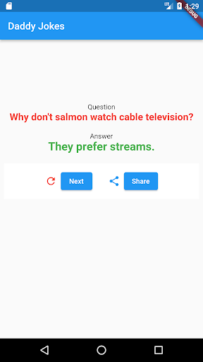 Android application Daddy Jokes screenshort