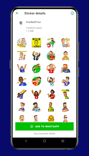 Android application Football Stickers - WASticker screenshort
