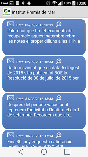 Institut Premià de Mar Screen 3
