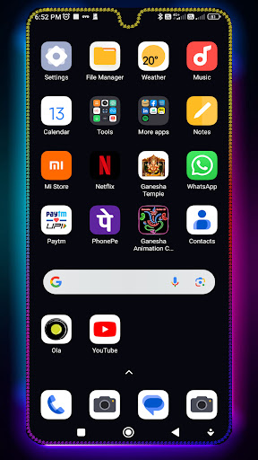 Mobile Edge Border Lighting Screen 2