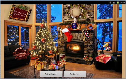 Christmas Fireplace Lwp Deluxe