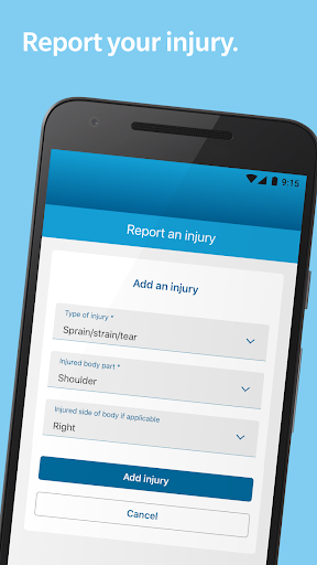Android application myWCB-AB for workers screenshort