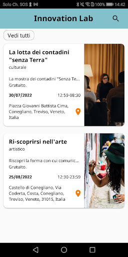 Android application Digiti@mo.Manifestazioni screenshort