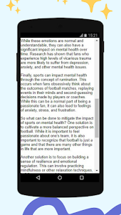 Football Impact Mental Health