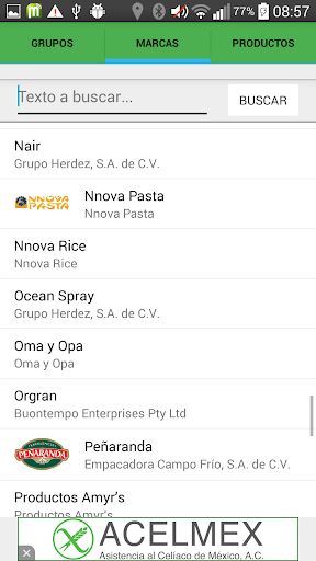 mobiCeliac ACELMEX Screenshot 4 - AppWisp.com