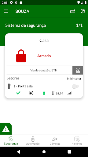 Android application Protetores screenshort