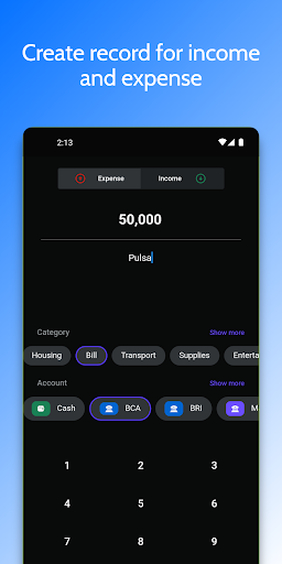 Android application Catat Pengeluaran - Brapa screenshort
