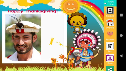 Turkey day photo frame. Screen 3