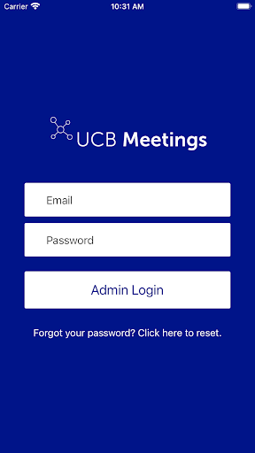 Android application UCB Meetings screenshort