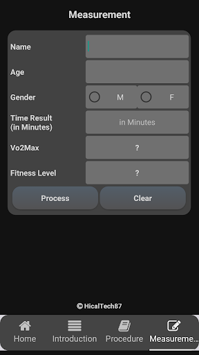 Bruce Protocol Treadmill Test
