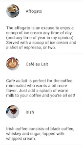 Coffee List