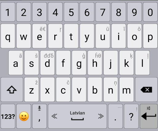 Android application Latvian / AppsTech Keyboards screenshort