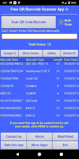 Android application QR Code Scanner App screenshort