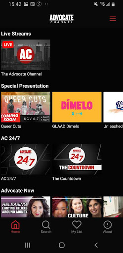 Advocate Channel Screen 2