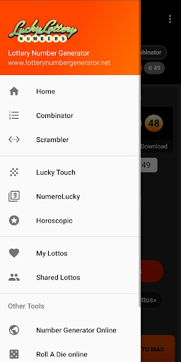 Lucky Lottery Number Generator Screen 2
