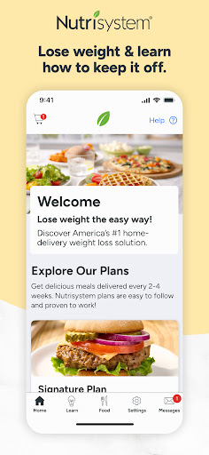 Screenshot of Nutrisystem