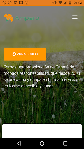 Android application Amparo screenshort