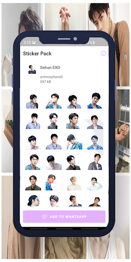 Android application Sehun EXO WASticker screenshort