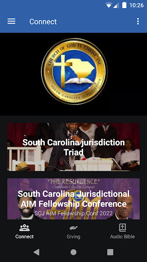 Android application SCJ COGIC screenshort