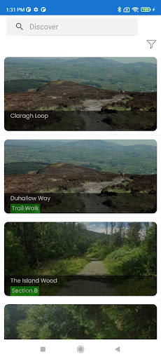 Android application Duhallow Trails screenshort