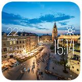 Krakow weather widget/clock icon