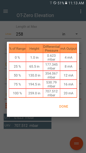 DPLevel Calculator Screen 3