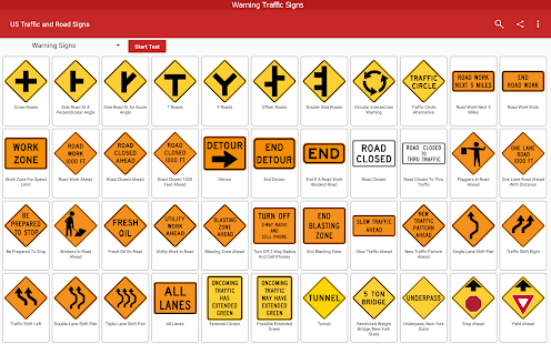 US Traffic and Road Signs