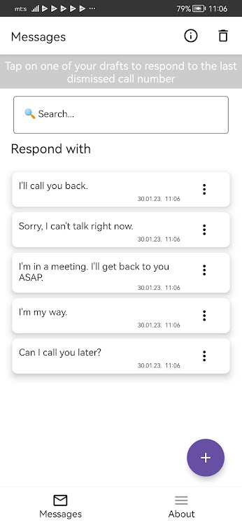 Quick Respond With Message - 1.0.3 - (Android)