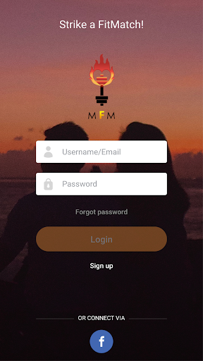 Android application MFM myfitmatch screenshort