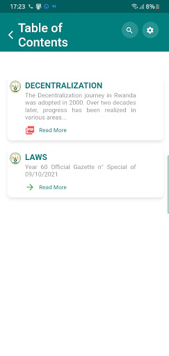 RALGA App Screen 2