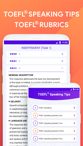 Screenshot of Speaking: TOEFL® Speaking