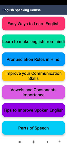 English speaking course 25days Screen 2