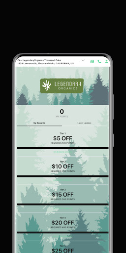 Android application Legendary Organics screenshort