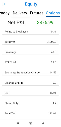Bharat Brokerage Calculator Screen 3