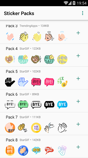 Goodbye Stickers : Watsticker Screen 2