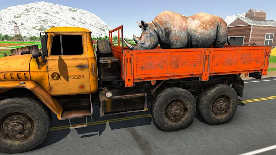 jueg camión transporte animale