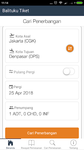 Android application Balituku Tiket screenshort