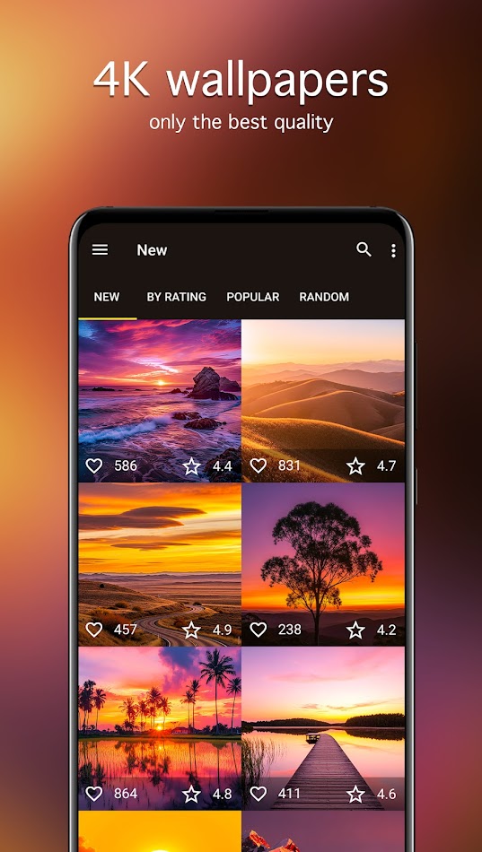#2. Sunset Wallpapers PRO (Android) De: 7Fon Wallpapers Apps