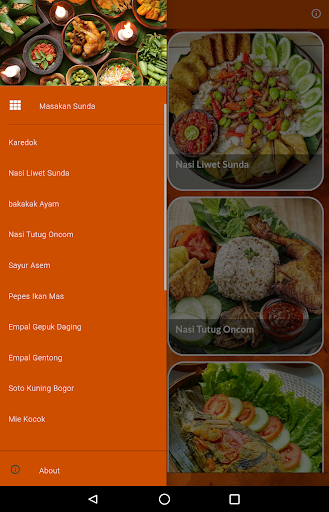 Android application Resep Masakan Sunda screenshort