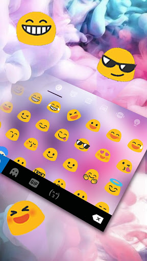 Smoky effect Colors Keyboard Screen 3