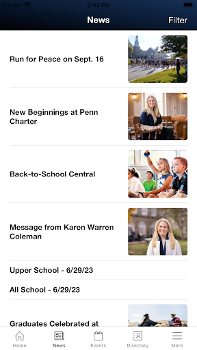 William Penn Charter School Screen 2