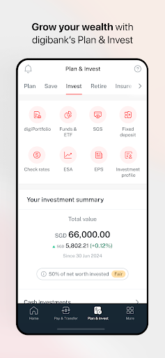 Screenshot of DBS digibank