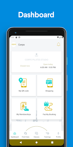 Android application Corpo screenshort