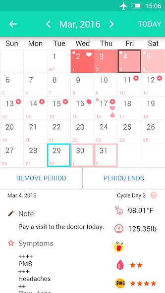 Period Tracker - My Calendar 1.33 APK + Mod (Remove ads / Optimized) for Android